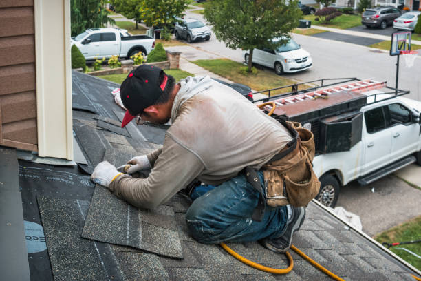 Professional Emergency Roof Repair technician working in Woodville, VA
